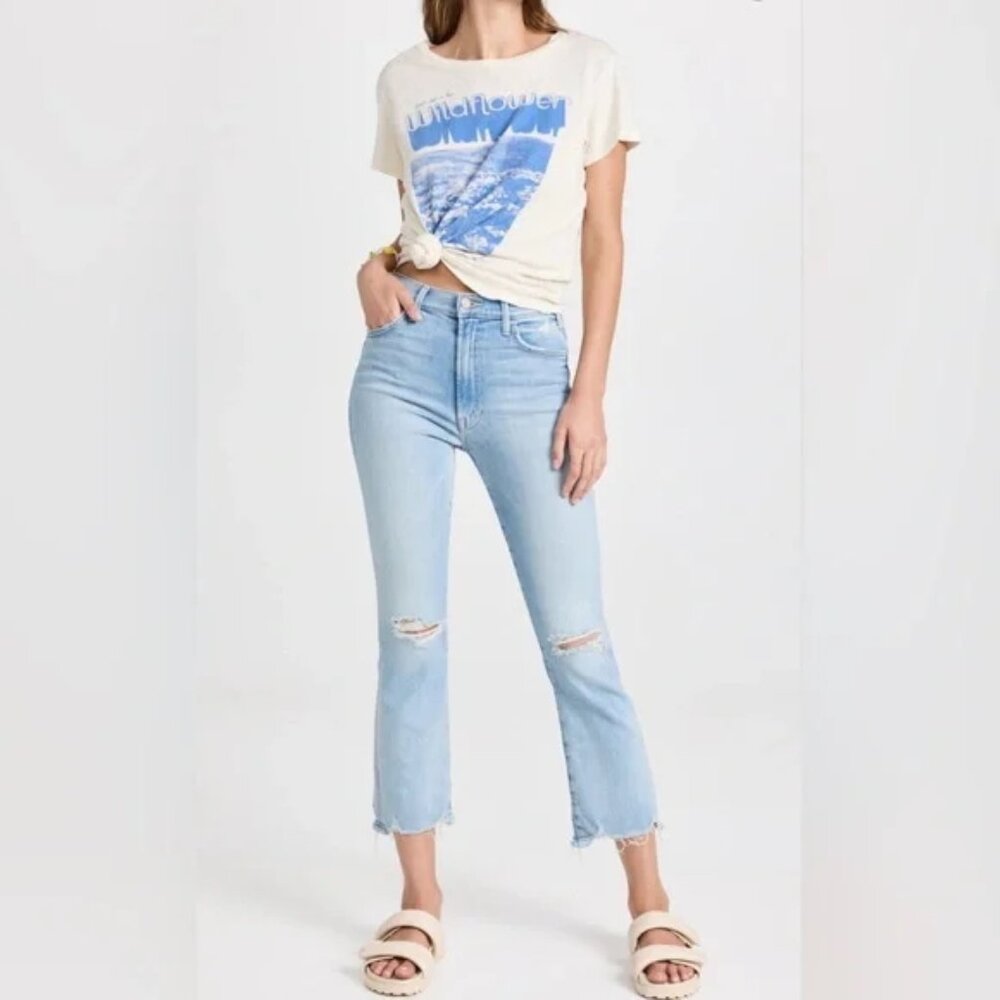 MOTHER The Hustler Ankle Chew Denim Jeans